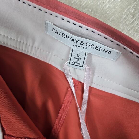 Fairway & Greene Annie Skort Skirt sz 6 Peach Sunrise Golf Athletic READ - Picture 8 of 12